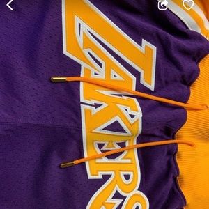 “Real” Mitchell & ness Laker shorts.